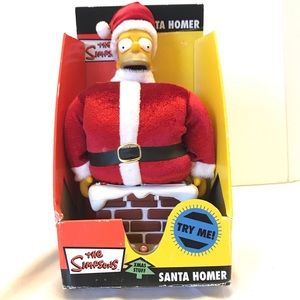 2004 The Simpsons Talking Santa Homer-NIB